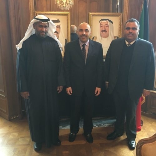 الأمين العام للاتحاد في زيارته الأولى لسعاة سفير دولة الكويت في باريس ـ فرنسا
