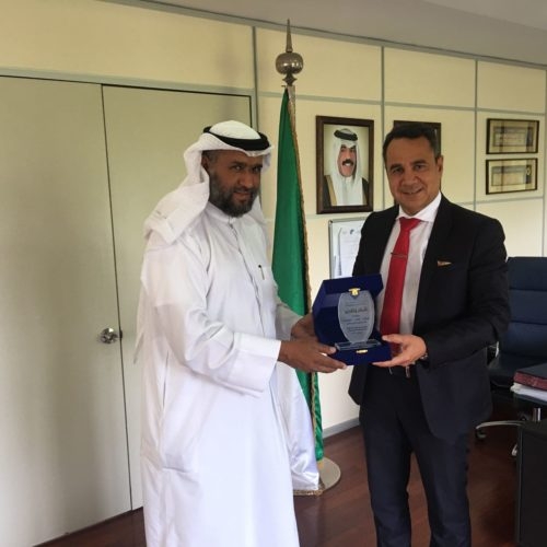 Shield of thanks and appreciation to His Excellency the Kuwaiti Consul General in Istanbul