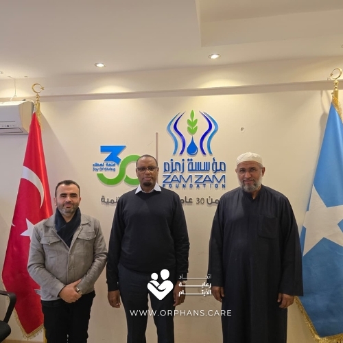 لقاء اتحاد رعاية الأيتام مع مؤسسة زمزم الصومال لبحث التعاون وخطوات العضوية