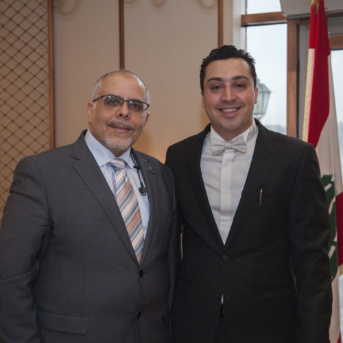 The Executive Director of the Federation on his first visit to the Lebanese Consul at the Consulate headquarters in Istanbul