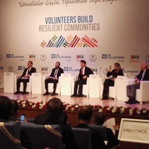 اتحاد رعاية الأيتام يشارك بمؤتمر اليوم الدولي للمتطوعين في العاصمة التركية أنقرة
